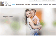 Tablet Screenshot of plattfamilylaw.com